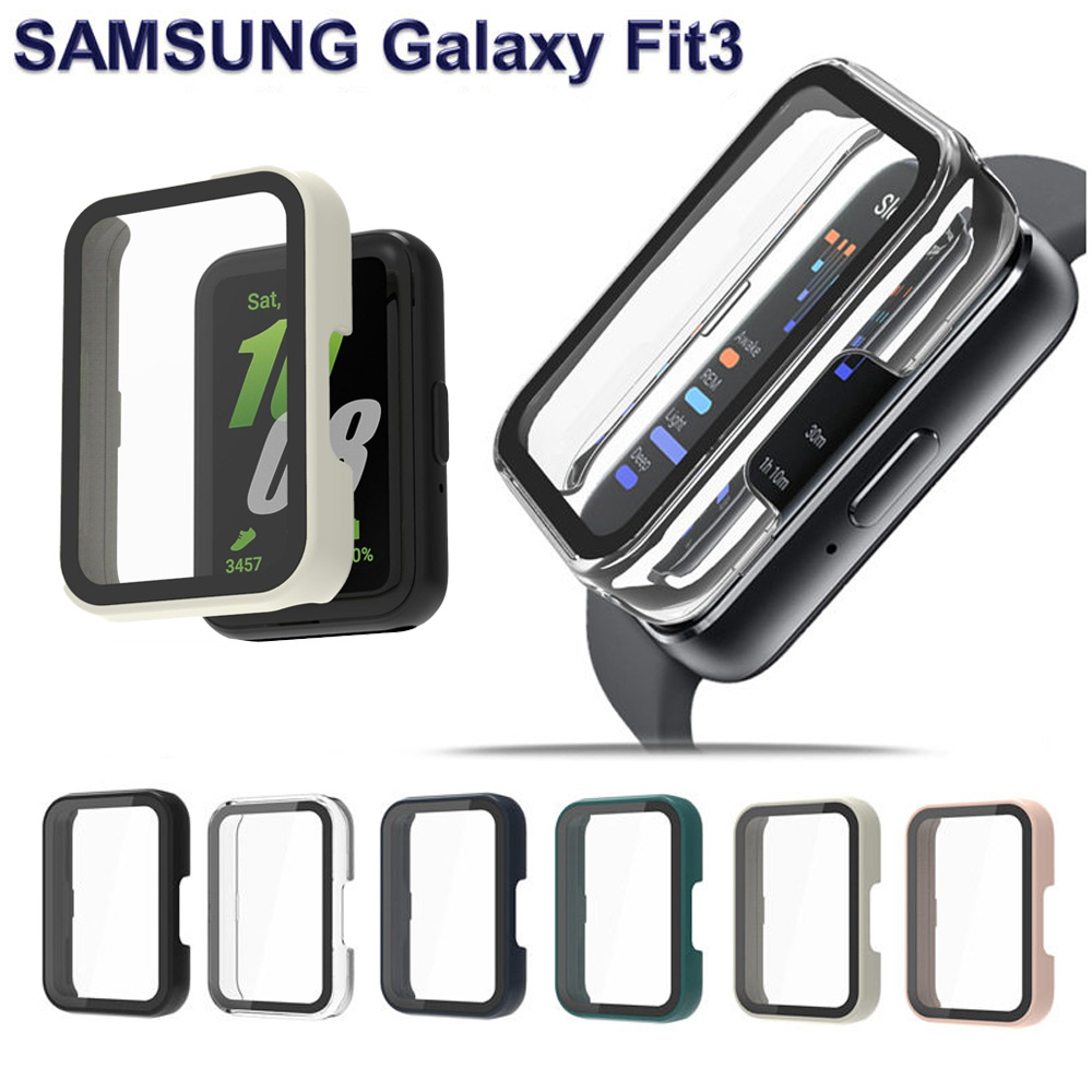 Samsung Smartwatch Accessories - Vetro+Cover per Samsung Galaxy Fit 3,