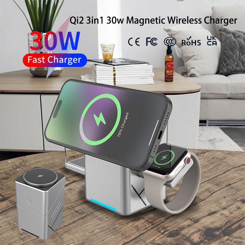 Smartwatch Touch - Caricatore Wireless Magnetico Rotante Touch 15W