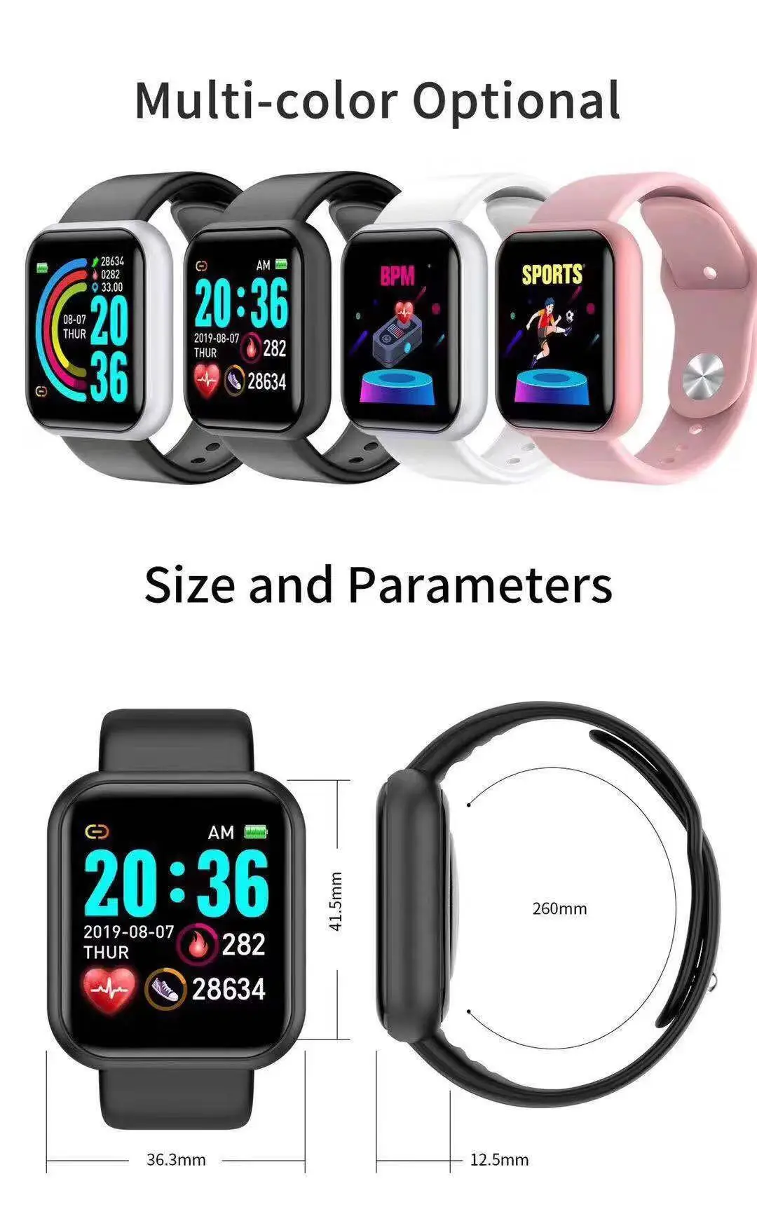 Smartwatch D20 Pro da uomo Y68 - Smartwatch Touch recensione e prezzo