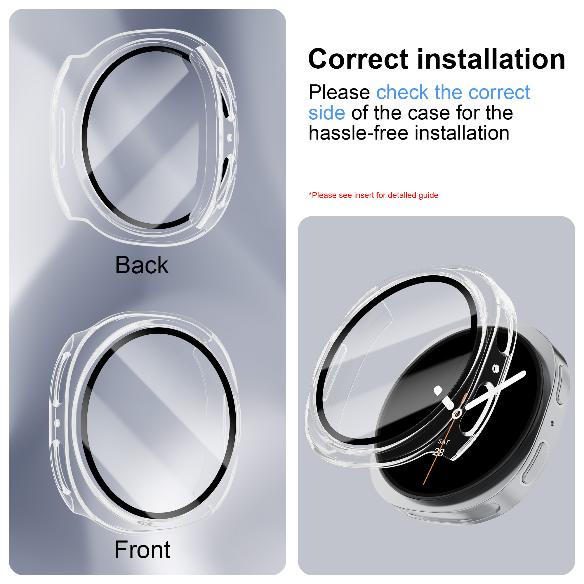 Custodia in vetro temperato +  - Smartwatch Band Accessories recensione e prezzo